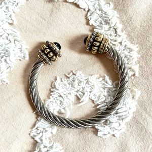 Silver and Gold bracelet, similar to David Yurman Cable Classic